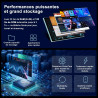 Android 15 Tablette 10 Pouces avec Gemini AI, 30 Go RAM + 128 Go ROM (Extensible Jusqu'à 2 To), WiFi 6, 8000 mAh, Widevine L1, O