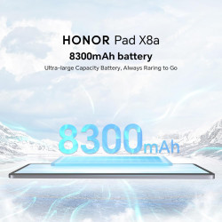 HONOR Pad X8A 4Go 128Go, Extensible à 1 TB, WiFi Tablette, Écran 11 Pouces 90Hz, Snapdragon 680, 4 Haut-parleurs, Batterie de 83