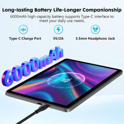 10" android 15 tablet: 24 gb ram + 128 gb rom (1 tb max), octa-core, 1280x800 hd ips touchscreen, 5mp+8mp cameras, 6000mah, with