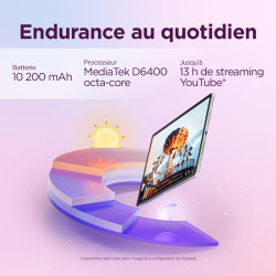 Lenovo idea tab plus - tablette tactile 12.1'' 2.5k, 90hz (mediatek dimensity 6400, 8coeurs, ram 8go, ufs 2.2 256go, android 15,