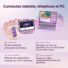 Lenovo idea tab pro - tablette tactile, ia intégrée 12.7'' 3k, 144hz (mediatek dimensity 8300, 8coeurs, ram 8go, ufs 4.0 256go, 