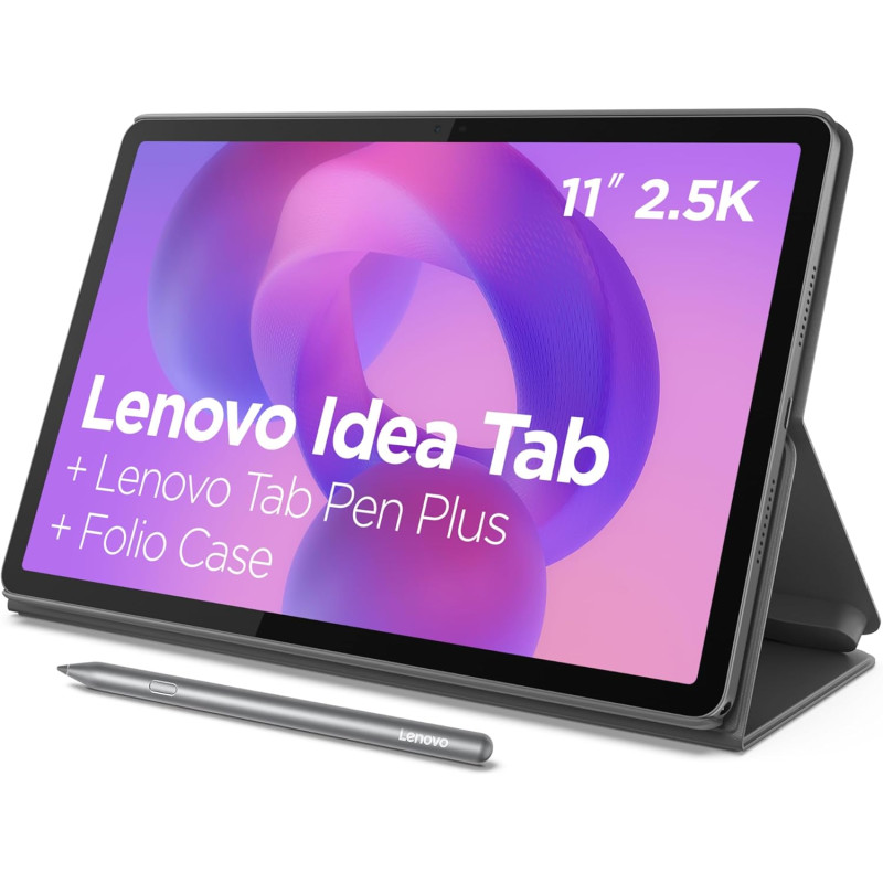 Lenovo idea tab - tablette tactile, ia intégrée 11'' 2.5k, 90hz (mediatek dimensity 6300, 8coeurs, ram 8go, ufs 2.2 128go, andro