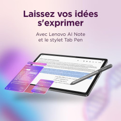 Lenovo idea tab - tablette tactile, ia intégrée 11'' 2.5k, 90hz (mediatek dimensity 6300, 8coeurs, ram 8go, ufs 2.2 128go, andro