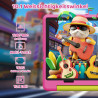 Kids tablette android 14 pour enfants, processeur octa-core, 14 go + 64 go, 5000 mah, contrôle parental, wifi 6, bleutooth 5.3, 