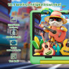 Tablette Android pour Enfants, Tablette pour Enfants, 8 Go + 64 Go (Extensible jusqu'à 128 Go), contrôle Parental, logiciels pou