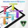 Tablette android 15, 10 pouces tablette, 20go + 64go (extensible à 1 tb), tablette android avec bleutooth 5.3, wifi 6, double ap