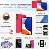 2026 tablette 11 pouces android 24go ram+256go rom(2 to tf),octa-core 2.0ghz, 8000mah, 5g wifi, widevine l1, 2k écran gms 5mp+13
