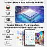2026 tablette 11 pouces android 24go ram+256go rom(2 to tf),octa-core 2.0ghz, 8000mah, 5g wifi, widevine l1, 2k écran gms 5mp+13