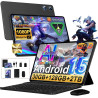 Tablette 10 Pouces Android 15 avec 30Go RAM+128Go ROM(TF/2To), Gemini AI, Tablette Tactile avec 5G+2.4G WiFi, Octa-Core,2.0 Ghz,