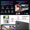 Tablette 10 Pouces Android 15 avec 30Go RAM+128Go ROM(TF/2To), Gemini AI, Tablette Tactile avec 5G+2.4G WiFi, Octa-Core,2.0 Ghz,