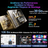 Android 15 Tablette 10 Pouces 30Go RAM+128Go ROM(TF 2To),Gemini AI,Octa-Core 8000mAh, 5G WiFi 6, 5MP+8MP,FHD 1080P Protecteur D'