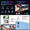 Android 15 Tablette 10 Pouces 30Go RAM+128Go ROM(TF 2To),Gemini AI,Octa-Core 8000mAh, 5G WiFi 6, 5MP+8MP,FHD 1080P Protecteur D'