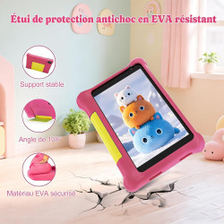 Tablette enfants 7 pouces android tablet pour kids 5gb ram 32gb rom contrôle parental ips hd bleutooth wifi quad core double cam