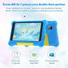 Tablette enfants 7 pouces android, tablette éducative pour enfant avec écran hd, 5 go ram + 32 go rom (tf 128 go), contrôle pare