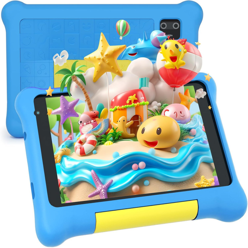 Tablette pour Enfants, Tablette de 7 Pouces pour Enfant, 5GB RAM+32GB ROM 128GB Expand, contrôle Parental, Logiciel pour Enfants