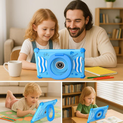 ascrecem Tablette Enfants 7 Pouces Android 15 Tablette pour Enfant avec 2.4G+5G WiFi6 Penta Core 6Go RAM 32Go ROM Double Caméra 