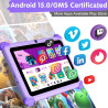 ascrecem Tablette Enfants 7 Pouces Android 15 Tablette pour Enfant avec 2.4G+5G WiFi6 Penta Core 6Go RAM 32Go ROM Double Caméra 