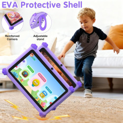 ascrecem Tablette Enfants 7 Pouces Android 15 Tablette pour Enfant avec 2.4G+5G WiFi6 Penta Core 6Go RAM 32Go ROM Double Caméra 