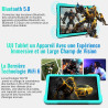 Tablette 10 pouces android 15 avec 30go ram+tf 2to,octa-core 2.0 ghz/gms, gemini ai/widevine l1,wifi 6/bleutooth 5.0,5mp+8mp,128