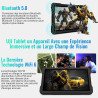 Tablette 10 pouces avec 30go ram+tf 2to,octa-core 2.0 ghz/gms, gemini ai/widevine l1/éducative,5g wifi/bleutooth 5.0,5mp+8mp/fhd