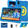 Tablette 10 pouces avec 30go ram+tf 2to,octa-core 2.0 ghz/gms, gemini ai/widevine l1/éducative,5g wifi/bleutooth 5.0,5mp+8mp/fhd