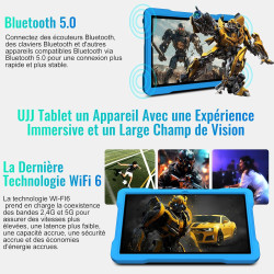 Tablette 10 pouces avec 30go ram+tf 2to,octa-core 2.0 ghz/gms, gemini ai/widevine l1/éducative,5g wifi/bleutooth 5.0,5mp+8mp/fhd