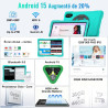 Android 15 tablette 10 pouces 30go ram+64go rom(tf 2to), widevine l1, octa-core, 5g wifi 6 tablette, ips 1280 * 800,gemini ai, 6