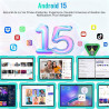 Android 15 tablette 10 pouces 30go ram+64go rom(tf 2to), widevine l1, octa-core, 5g wifi 6 tablette, ips 1280 * 800,gemini ai, 6