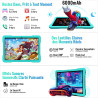 Android 15 tablette 10 pouces 30go ram+64go rom(tf 2to), widevine l1, octa-core, 5g wifi 6 tablette, ips 1280 * 800,gemini ai, 6