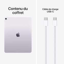 Apple iPad Air 13 Pouces (M4) : Écran Liquid Retina, 1 to, Caméras Avant/arrière 12 MP, Wi‑FI 7 avec Apple N1, Touch ID, Autonom