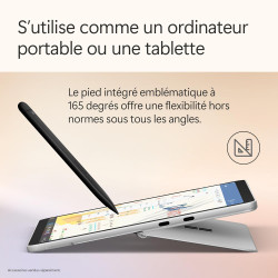 Microsoft Surface Pro | Copilot+ PC | Ecran Tactile LCD 12” | Snapdragon® X Plus | 16Go RAM | Stockage 512Go | Dernier Modèle | 