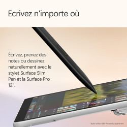 Microsoft Surface Pro | Copilot+ PC | Ecran Tactile LCD 12” | Snapdragon® X Plus | 16Go RAM | Stockage 512Go | Dernier Modèle | 