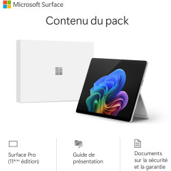 Microsoft Surface Pro (Chargeur Non Inclus) | Copilot+ PC | Ecran Tactile 13” | Snapdragon® X Plus | 16Go RAM | SSD 256Go | Dern