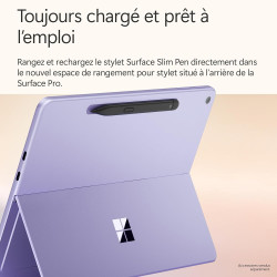 Microsoft Surface Pro | Copilot+ PC | Ecran Tactile LCD 12” | Snapdragon® X Plus | 16Go RAM | Stockage 512Go | Dernier Modèle | 