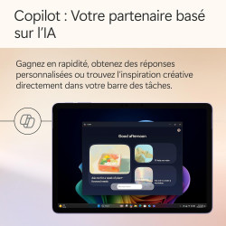 Microsoft Surface Pro | Copilot+ PC | Ecran Tactile LCD 12” | Snapdragon® X Plus | 16Go RAM | Stockage 512Go | Dernier Modèle | 