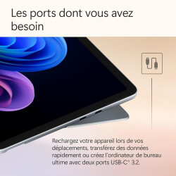 Microsoft Surface Pro | Copilot+ PC | Ecran Tactile LCD 12” | Snapdragon® X Plus | 16Go RAM | Stockage 512Go | Dernier Modèle | 