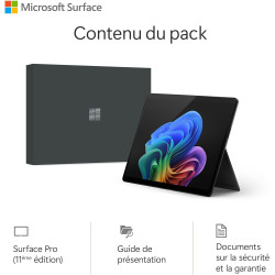 Microsoft Surface Pro (Chargeur Non Inclus) | Copilot+ PC | Ecran Tactile OLED 13” | Snapdragon® X Elite | 16Go RAM | SSD 1To | 