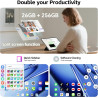 TECLAST T65 Tablette 13.4" Android 16, Écran 120Hz, Tablette avec Clavier et Stylet, Dual SIM 4G LTE, 256 Go ROM, 10000mAh, Wide