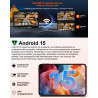 GOODTEL Tablette Android 15 10.1 Pouces 22Go RAM + 128Go ROM (2TB TF), Octa-Core, WLAN 5G, Gemini AI, GMS, Widevine L1, 8MP+5MP,