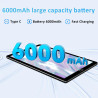 GOODTEL Tablette 10 Pouces Android 13 Quad-Core avec 10Go RAM + 64Go ROM (1To TF) | 5G + 2.4G WiFi | 6000mAh | GMS | BT5.0 | 8MP