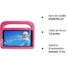 Goodtel tablette enfants android 11 de 7 pouces, 32go rom, wifi, bleutooth, gps, play store installé, double caméra, contrôle pa