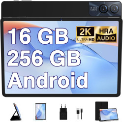 Goodtel tablette tactile 11 pouces android 16gb ram+256gb rom(tf 1tb), octa-core, 8600mah,2k écran 2000 * 1200, wifi 5g, gps, bl