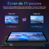 Goodtel tablette tactile 11 pouces android 16gb ram+256gb rom(tf 1tb), octa-core, 8600mah,2k écran 2000 * 1200, wifi 5g, gps, bl