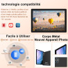 Tablette Android Tablet Tactile, 8000mAh, 22Go RAM + 128Go ROM/WiFi 5G+2.4G, 8-Cores, BT5.0, 8MP+5MP, Widevine L1, GMS Certified