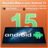 Tablette Android 15 10 Pouces, 30Go RAM 128Go Extensible 1To, Octo-Core, 8000mAh, Corps métal, caméras 5MP+8MP, WiFi2.4G/5G, Fac