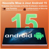 2025 Tablette Android 15 10 Pouces Écran IPS HD [30Go RAM] 128Go + TF 1To - Octo-Core, 8000mAh, Corps intégré en métal, 5MP+8MP,