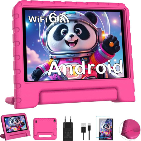 Tablette Android - Écran HD 7 Pouces - 32 Go ROM + 2 Go RAM - Contrôle Parental - WiFi/GPS/BT 5.0-3500 mAh - Coque de Protection