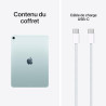 Apple iPad Air 11 Pouces (M4) : Écran Liquid Retina, 256 Go, Caméras Avant/arrière 12 MP, Wi‑FI 7 avec Apple N1 + Connectivité c
