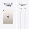 Apple iPad Air 11 Pouces (M4) : Écran Liquid Retina, 512 Go, Caméras Avant/arrière 12 MP, Wi‑FI 7 avec Apple N1 + Connectivité c