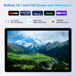 fezawio Tablette Tactile 10 Pouces Android 14, 22Go RAM+128Go ROM(Extensible 1To)|5MP+8MP|5G Wi-FI|Certifié Widevine L1|Processe